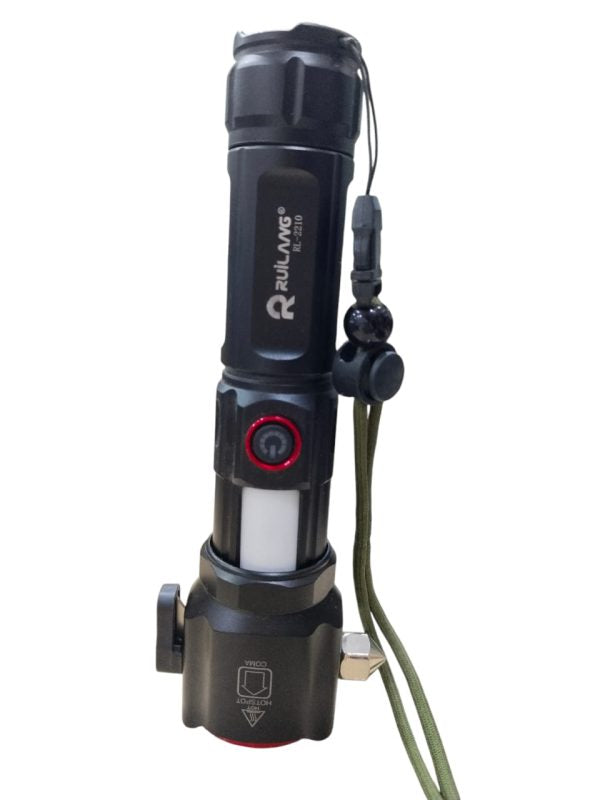 Ruilang RL-2210 Rechargeable Flashlight + Power Bank (8800mAh, 2km Range)