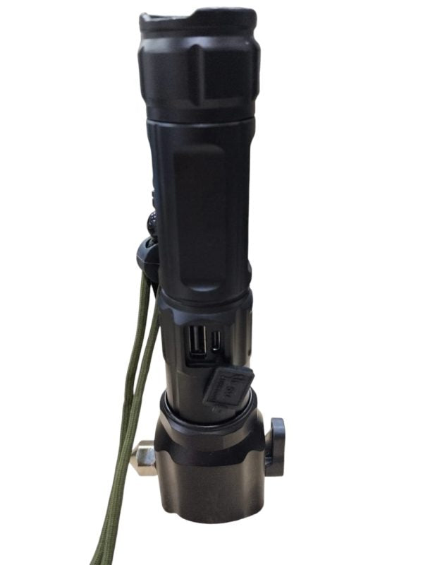 Ruilang RL-2210 Rechargeable Flashlight + Power Bank (8800mAh, 2km Range)