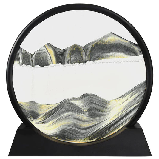 3D Moving Sandscapes Frame | Moving Sand Lamp Frame ( Random Color )