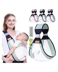 Baby Carrier, Ergonomic Baby Strap One Shoulder Labor-saving Polyester Baby Half Wrapped Sling (random Color)
